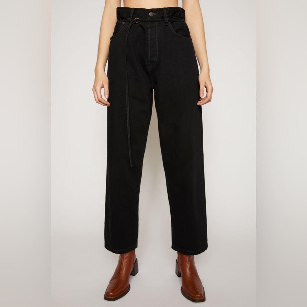 Acne Studios 1991 Toj Black Overdye Jeans, size 29. Currently in Stores